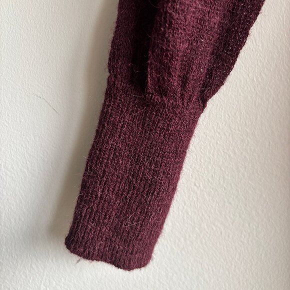 SzS Acne Studios Rhoda Alpaca Unisex Long Aubergine Cardigan – NWOT Oversized - Picture 6 of 11